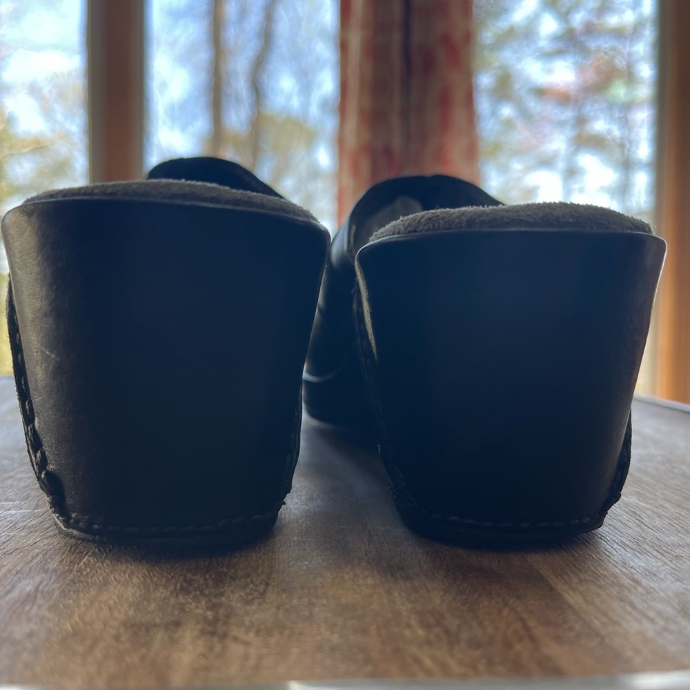 CLARKS black leather mules, size 8M, EUC‎ - Picture 5 of 7